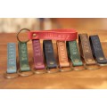 Personalised Leather Keychain Manual Stamp