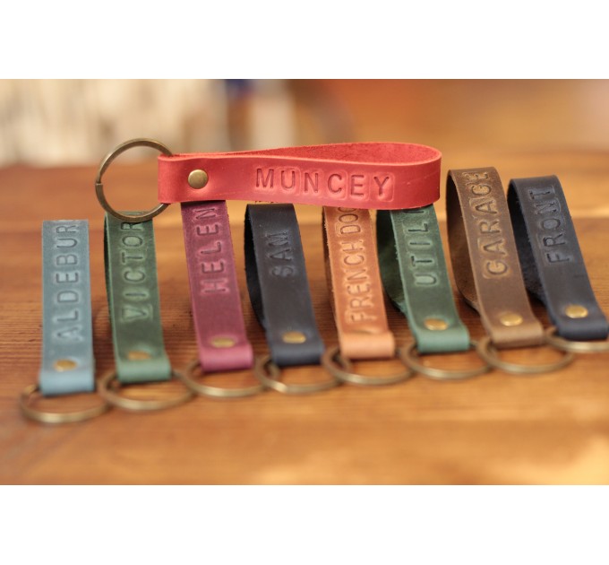 Handcrafted Personalised Leather Keychains - Make It Yours