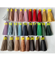 Leather Tassel Keychain