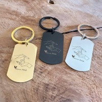  Personalized Stainless Steel Keychains