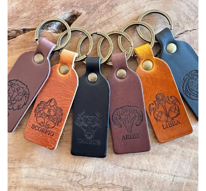 Handcrafted Personalised Leather Keychains - Make It Yours