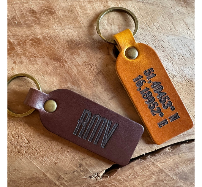 Handcrafted Personalised Leather Keychains - Make It Yours