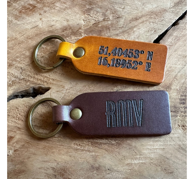 Handcrafted Personalised Leather Keychains - Make It Yours