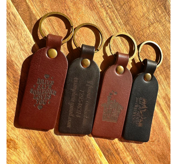 Handcrafted Personalised Leather Keychains - Make It Yours