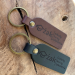 Handcrafted Personalised Leather Keychains - Make It Yours