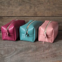 Leather Makeup Bag