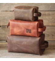 Leather Dopp Kit 