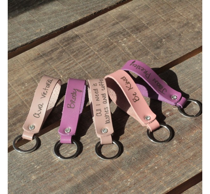 Personalized Leather  Keychains
