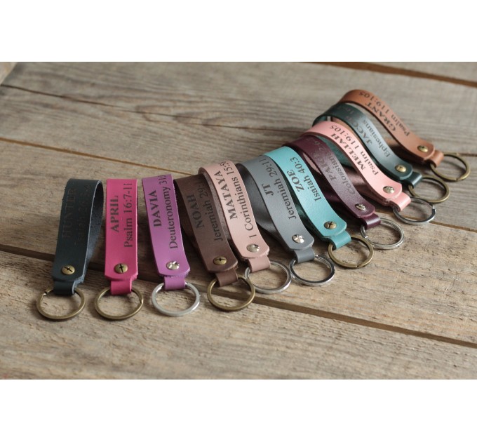Personalized Leather  Keychains