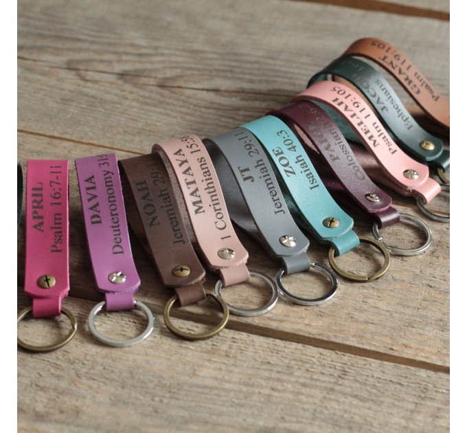 Personalized Leather  Keychains