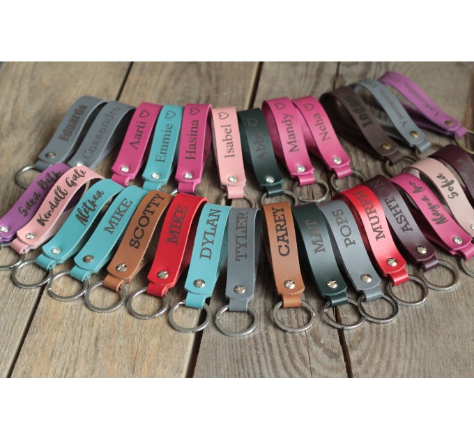 Personalized leather  keychains  KEYCHAINS  11
