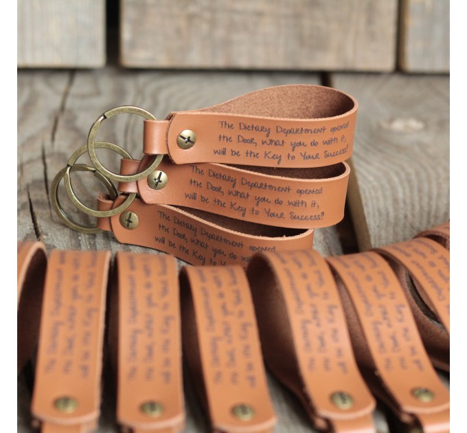 Personalized Leather  Keychains