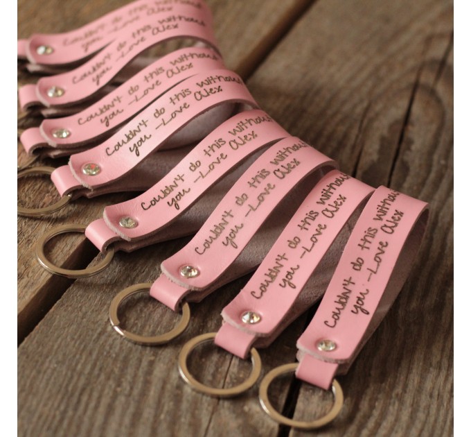 Personalized Leather  Keychains