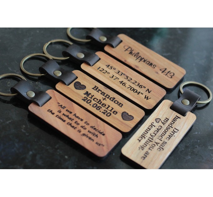 Elevate Your Style with Wooden  Engraved Keychains