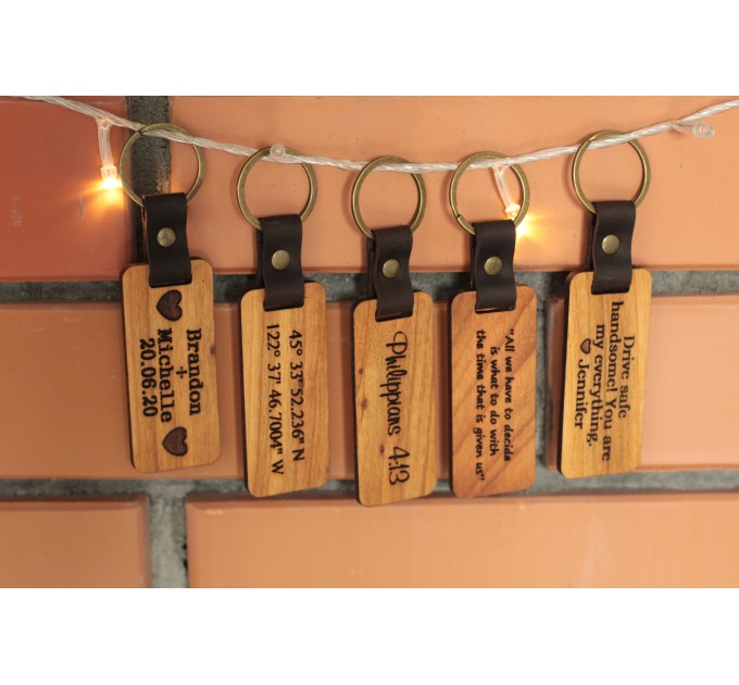 Elevate Your Style with Wooden  Engraved Keychains