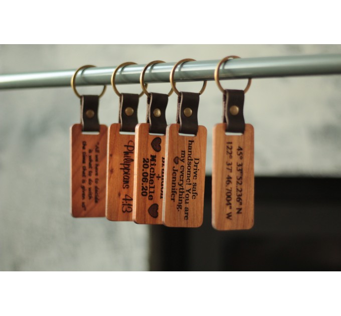 Elevate Your Style with Wooden  Engraved Keychains