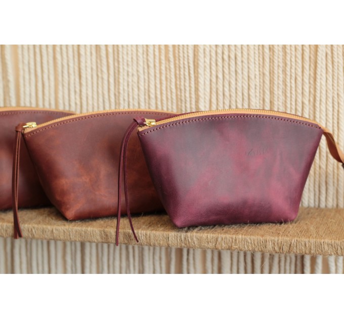 Chic Leather Cosmetic Bags 