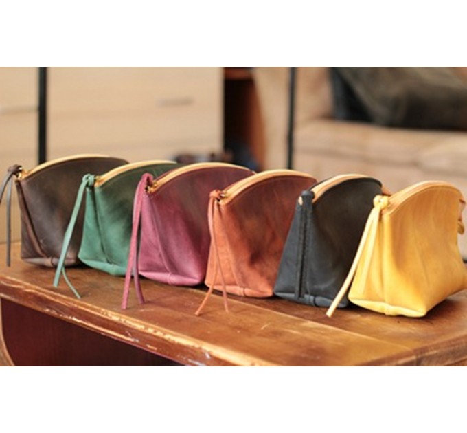 Chic Leather Cosmetic Bags 