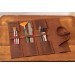 Leather Paint Brush Roll