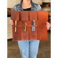 Leather Paint Brush Roll
