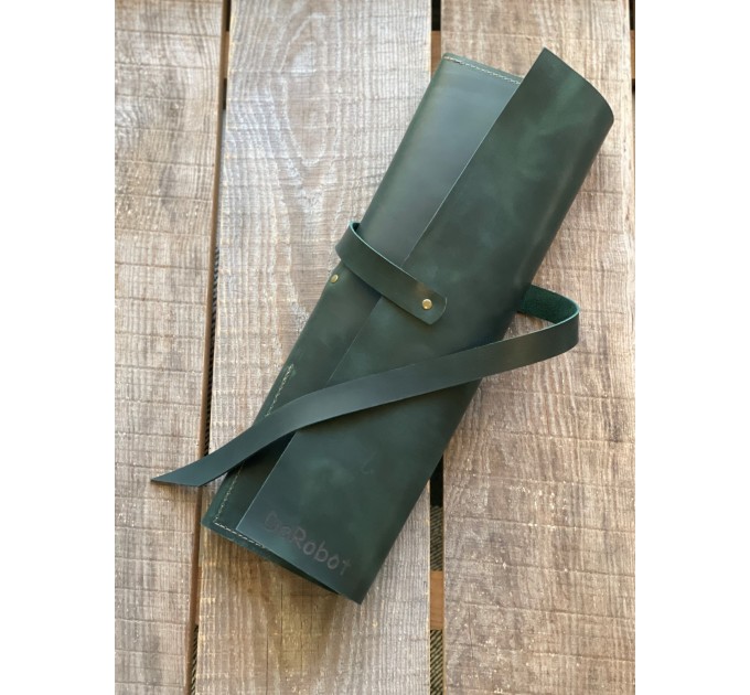 Leather Paint Brush Roll