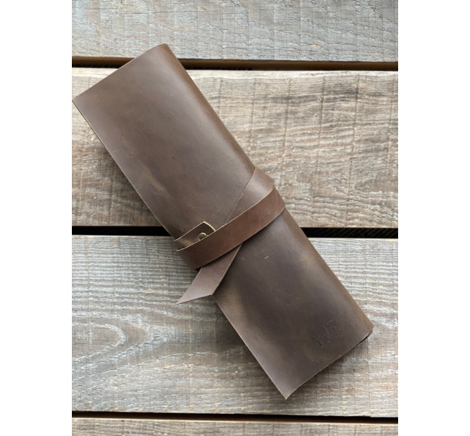 Leather Paint Brush Roll