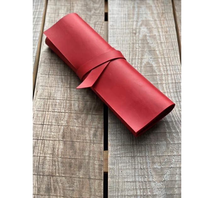 Leather Paint Brush Roll
