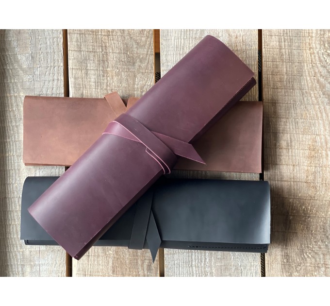 Leather Paint Brush Roll
