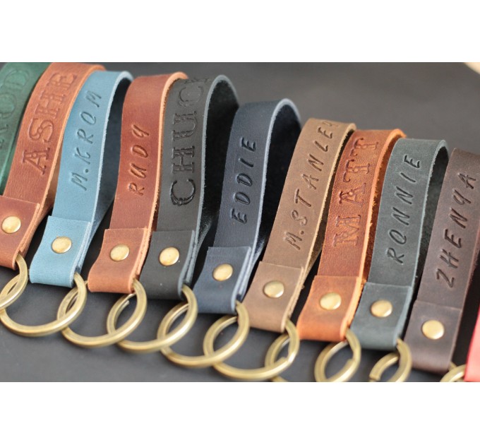 Handcrafted Personalised Leather Keychains - Make It Yours