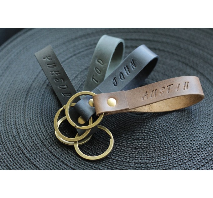 Handcrafted Personalised Leather Keychains - Make It Yours