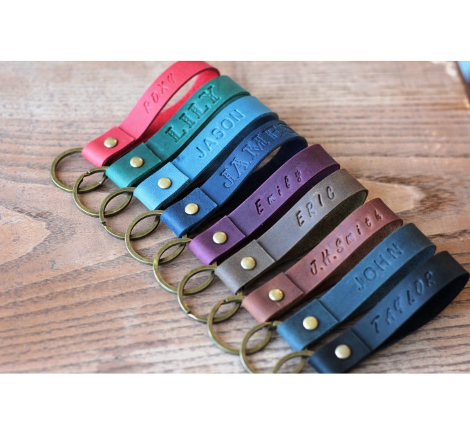 Handcrafted Personalised Leather Keychains - Make It Yours