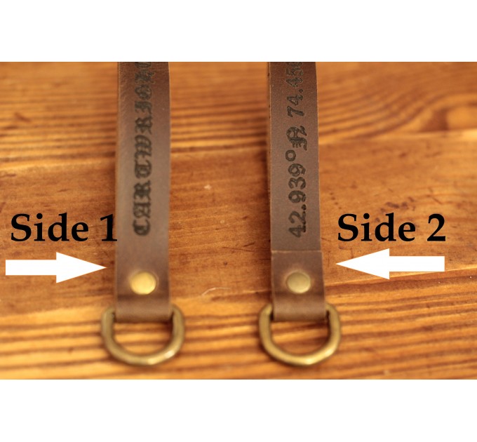 A personalized leather keychain is a great Christmas gift idea 