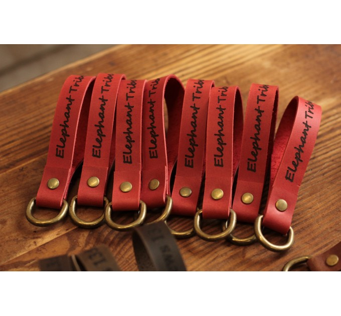 A personalized leather keychain is a great Christmas gift idea 