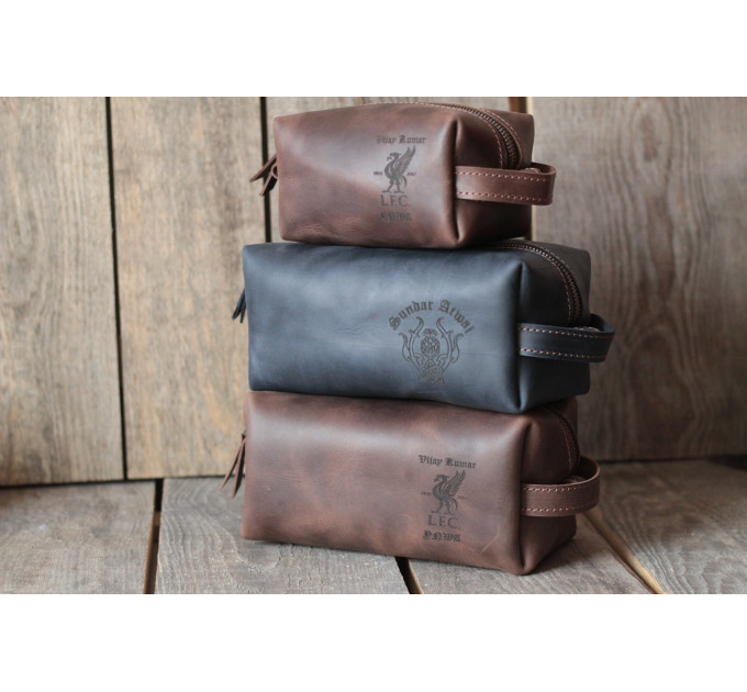 Leather Dopp Kits for Stylish Travelers