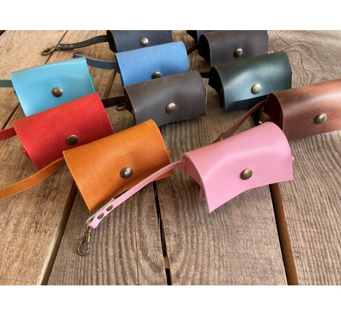 Leather Dog Poop Bag Dispenser - Stylish and Practical